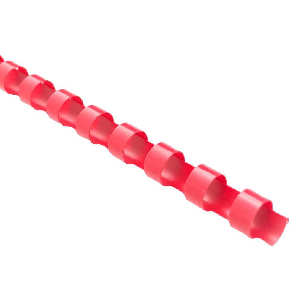 (image for) Icon Binding Coil Plastic 6mm Red, Pack of 100