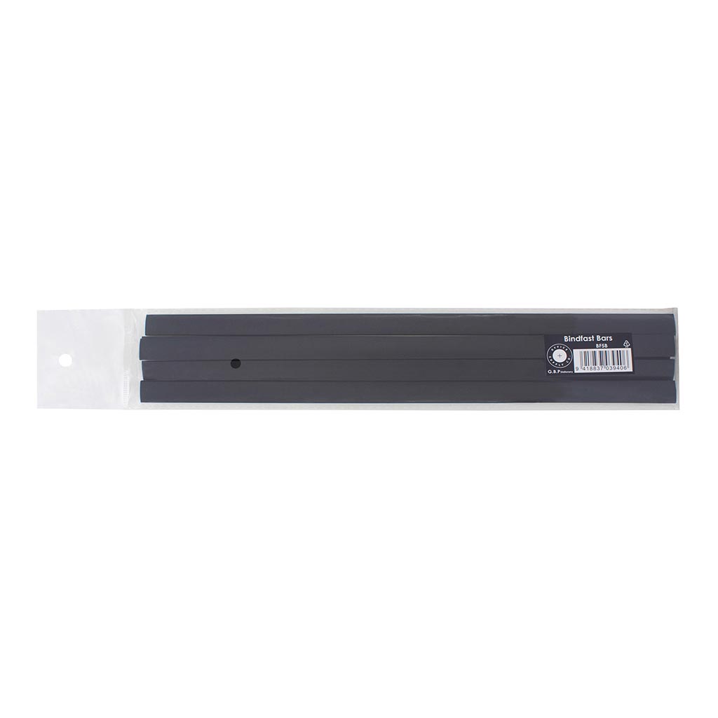 OSC Bindfast Folder Bar Black 5mm, Pack of 5