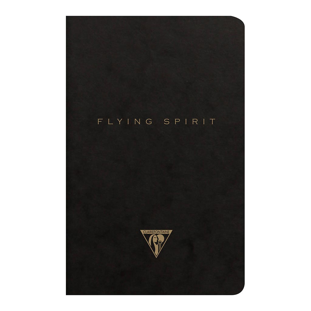 (image for) Flying Spirit Sewn Notebook 11x17cm Black