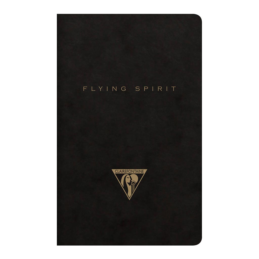 (image for) Flying Spirit Sewn Notebook 7.5x12cm Black