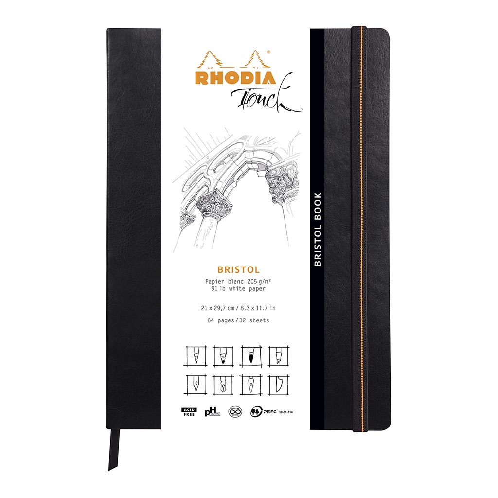 Rhodia Touch Bristol Book A4 Portrait Blank