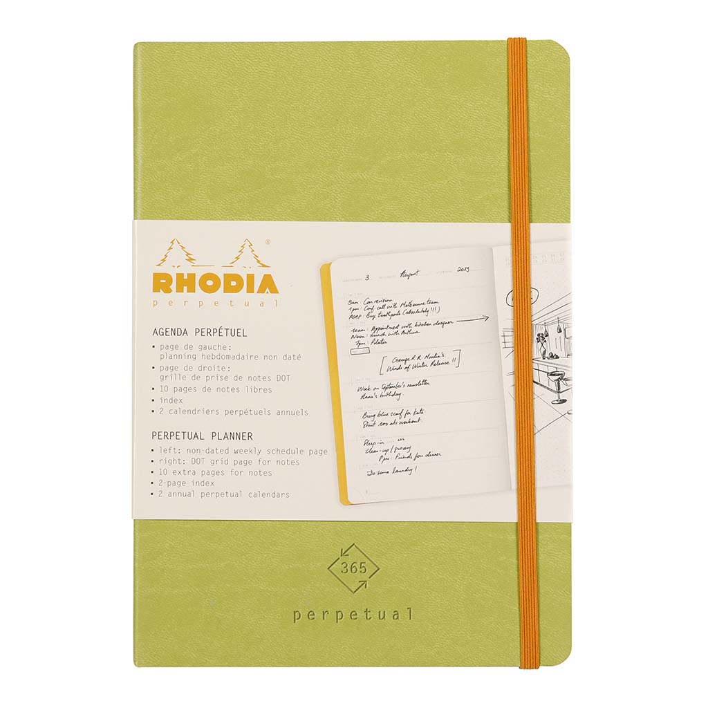 Rhodia Perpetual Diary A5 Anise Green