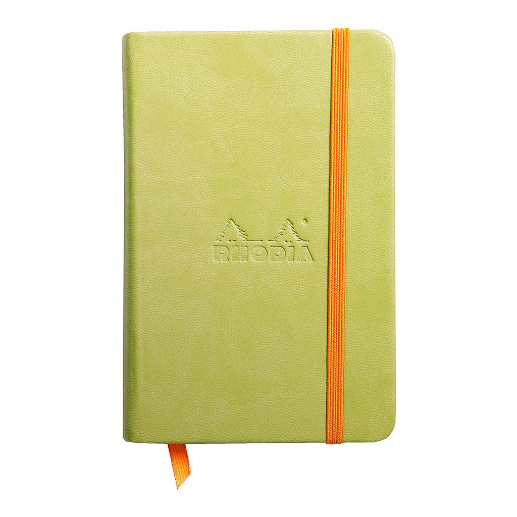 Rhodiarama Hardcover Notebook Pocket Lined Anise Green