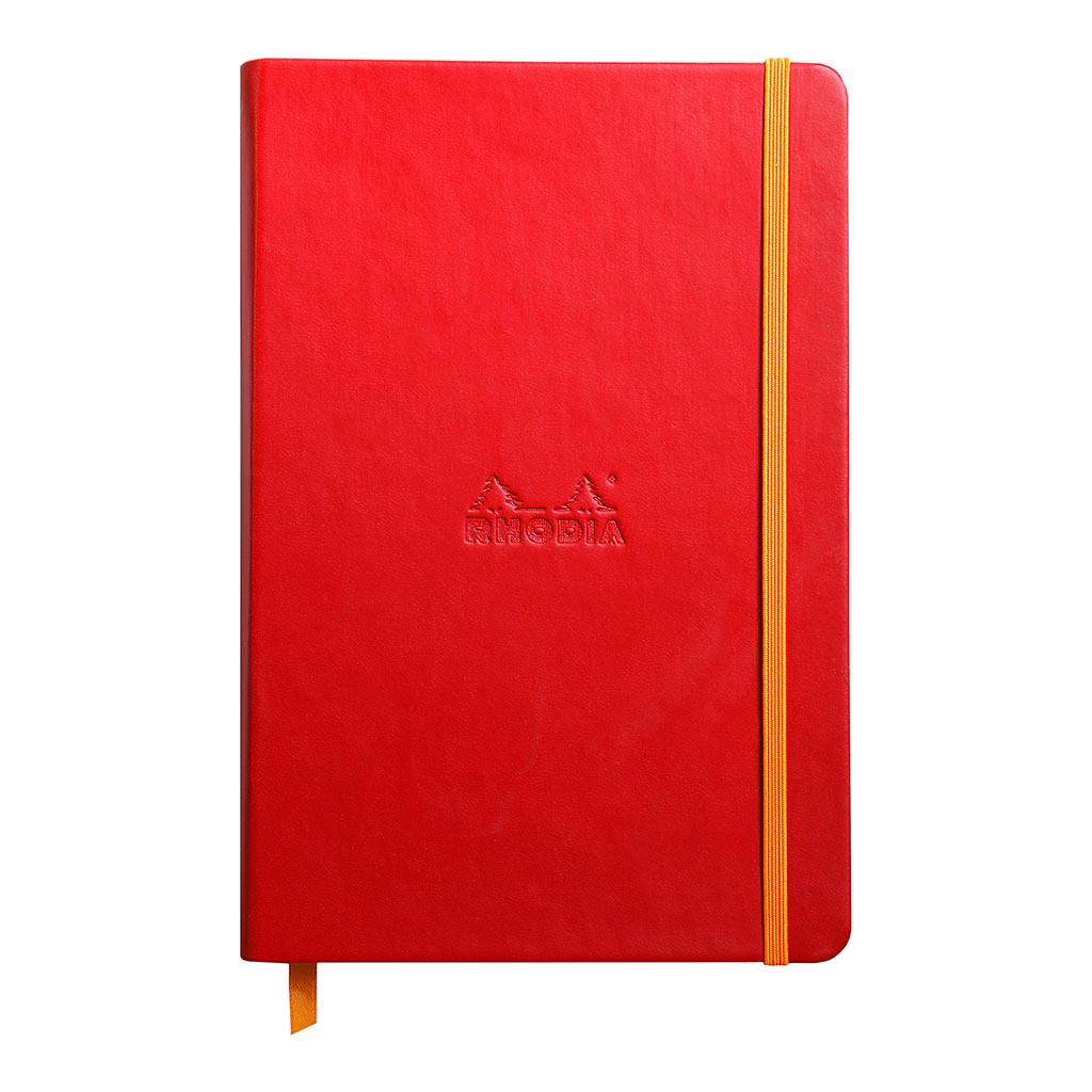 Rhodiarama Hardcover Notebook A5 Blank Poppy