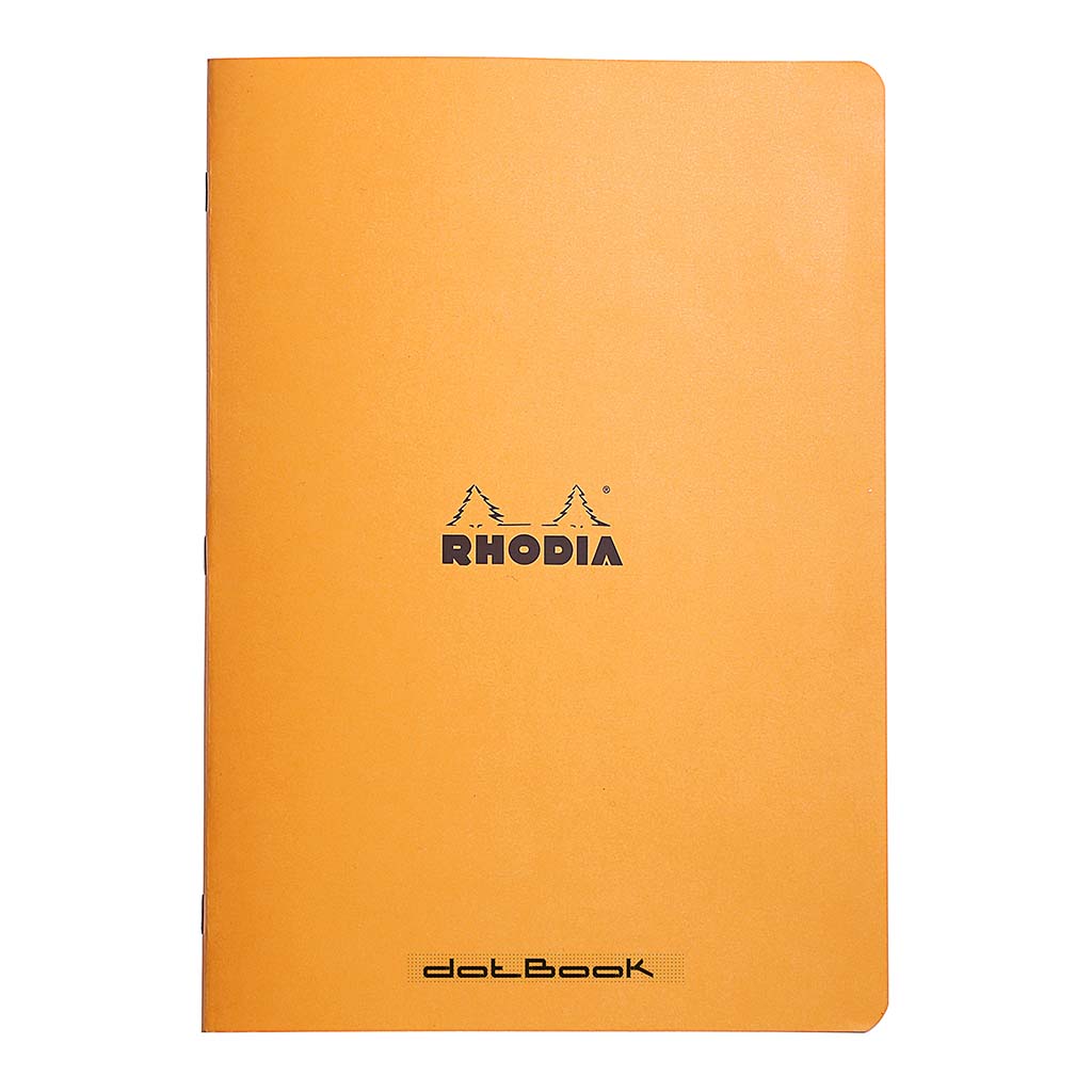 Rhodia Classic Notebook Stapled A4 Dot Orange