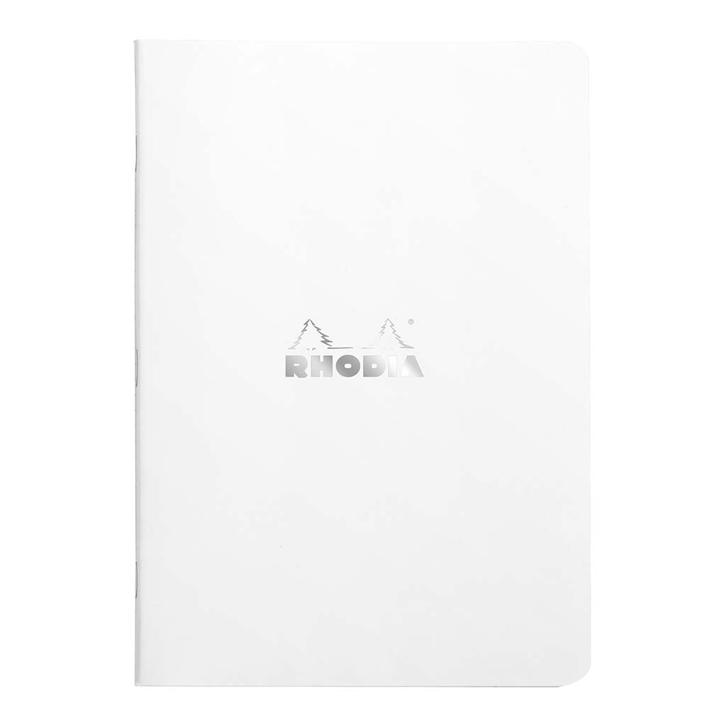 Rhodia Classic Notebook Stapled A5 Lined White