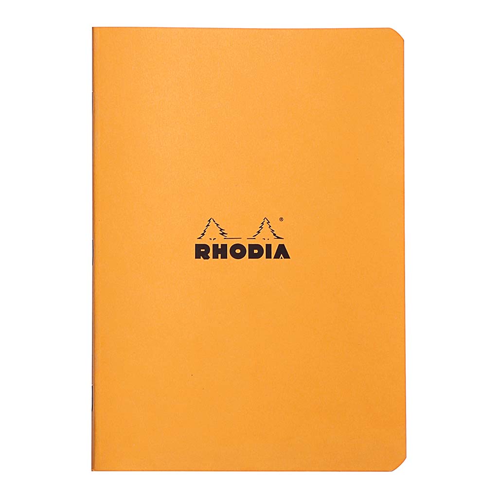 Rhodia Classic Notebook Stapled A5 Lined Orange