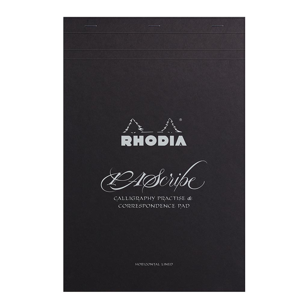 Rhodia PAScribe Calligraphy Carb'on Black Pad A4+ Lined