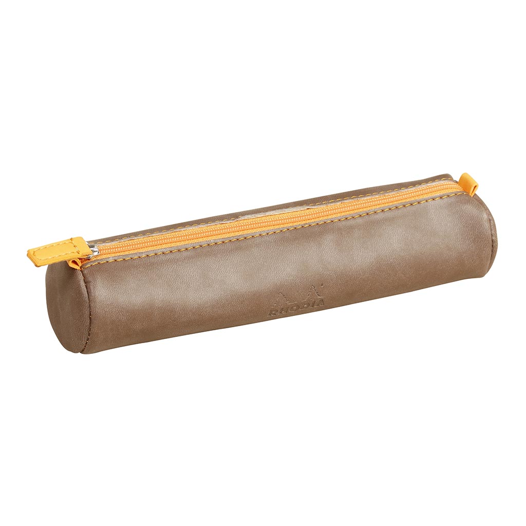 Rhodiarama Pencil Case Round Chocolate