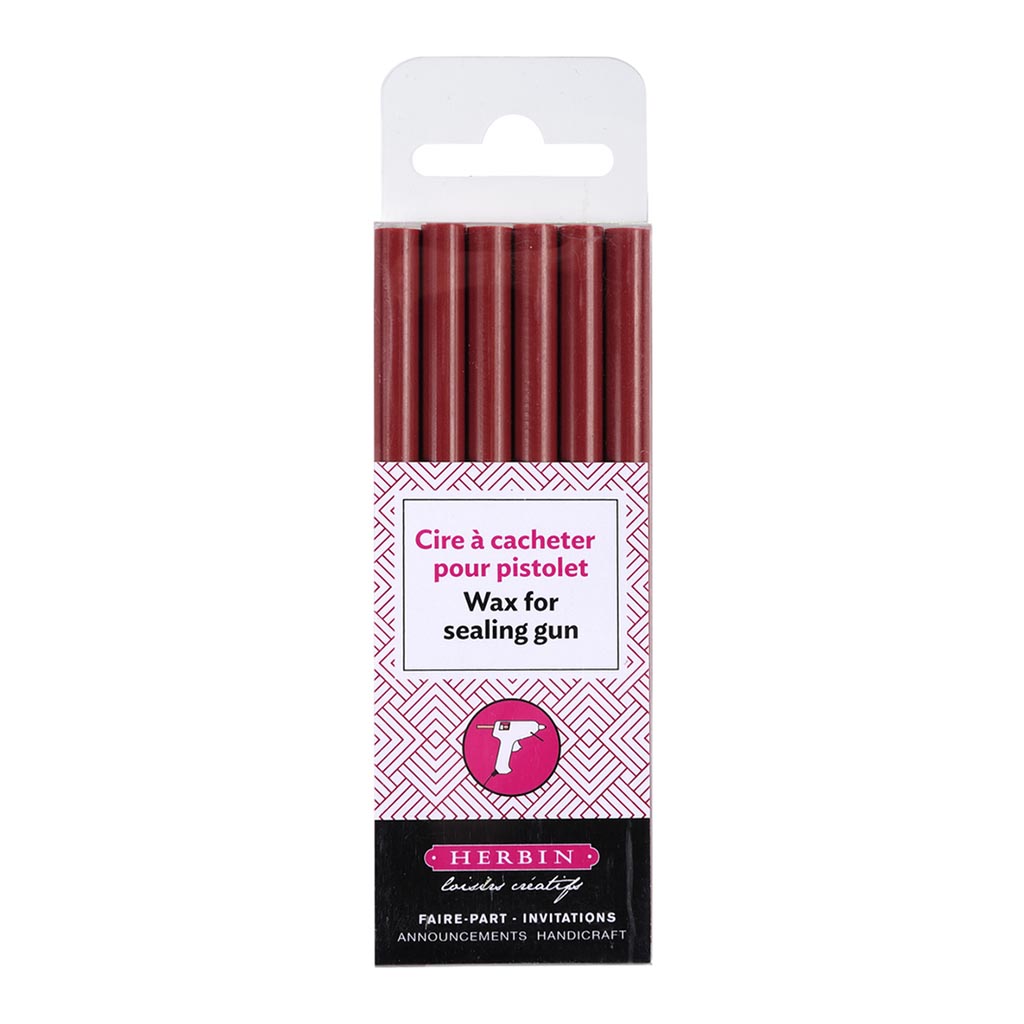 (image for) Herbin Wax Gun Sticks Cherry, Pack of 6