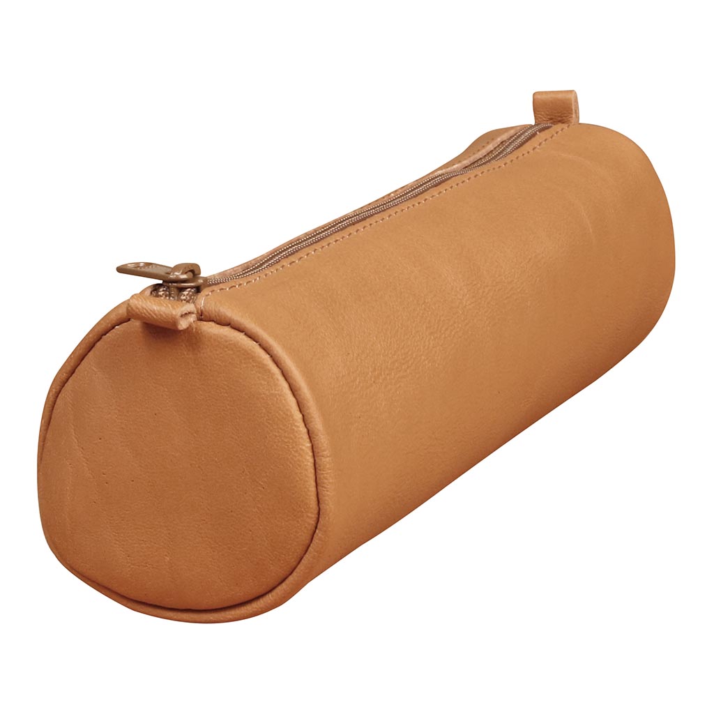 Age Bag Pencil Case Round Tan