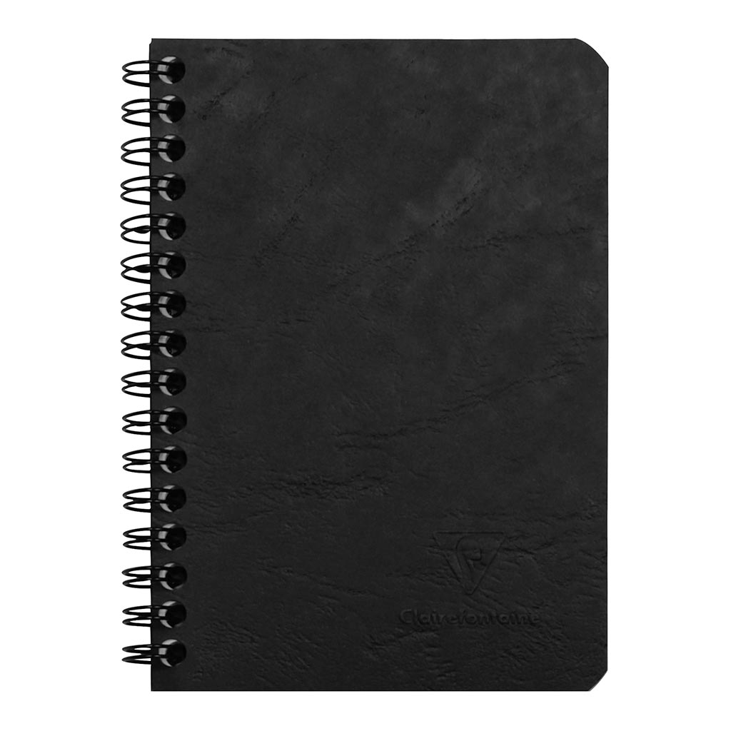 (image for) Age Bag Spiral Notebook Pocket Lined Black