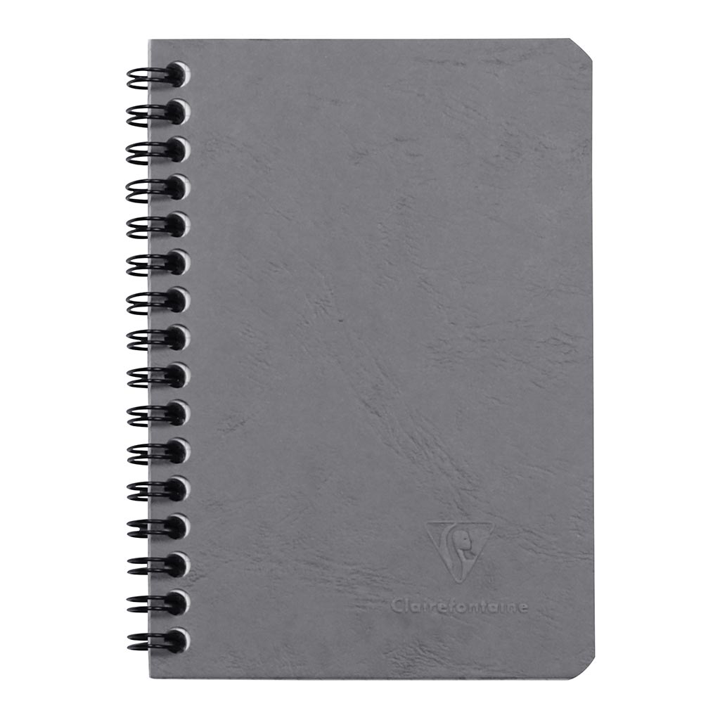 (image for) Age Bag Spiral Notebook Pocket Lined Grey