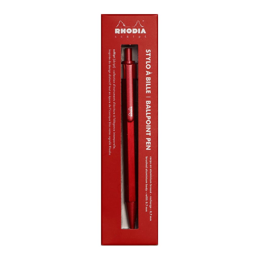 Rhodia scRipt Ballpoint Pen Red 0.7mm