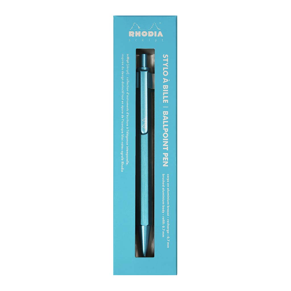 Rhodia scRipt Ballpoint Pen Turquoise 0.7mm