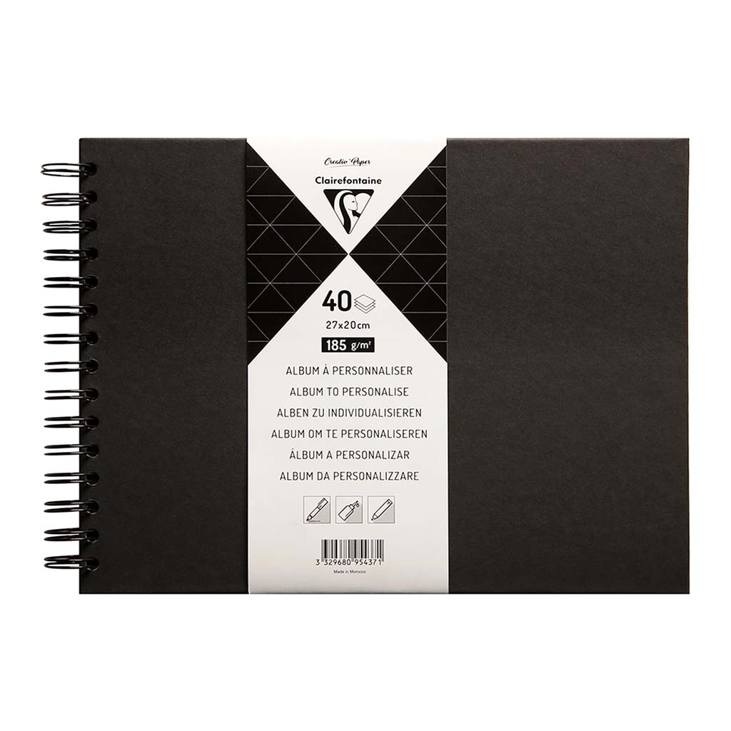 Clairefontaine Hardcover Album 27x20cm Black