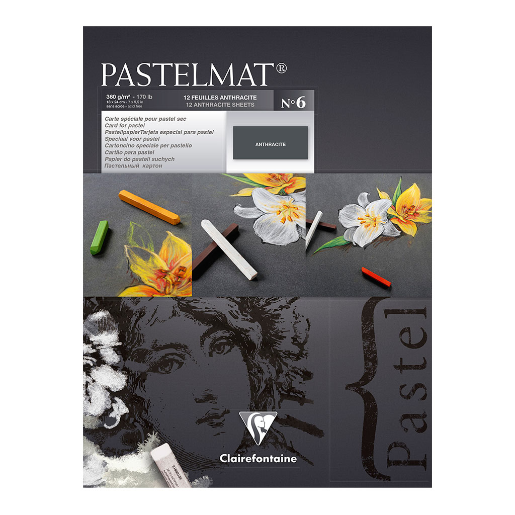 Pastelmat Pad No. 6 Anthracite 18x24cm