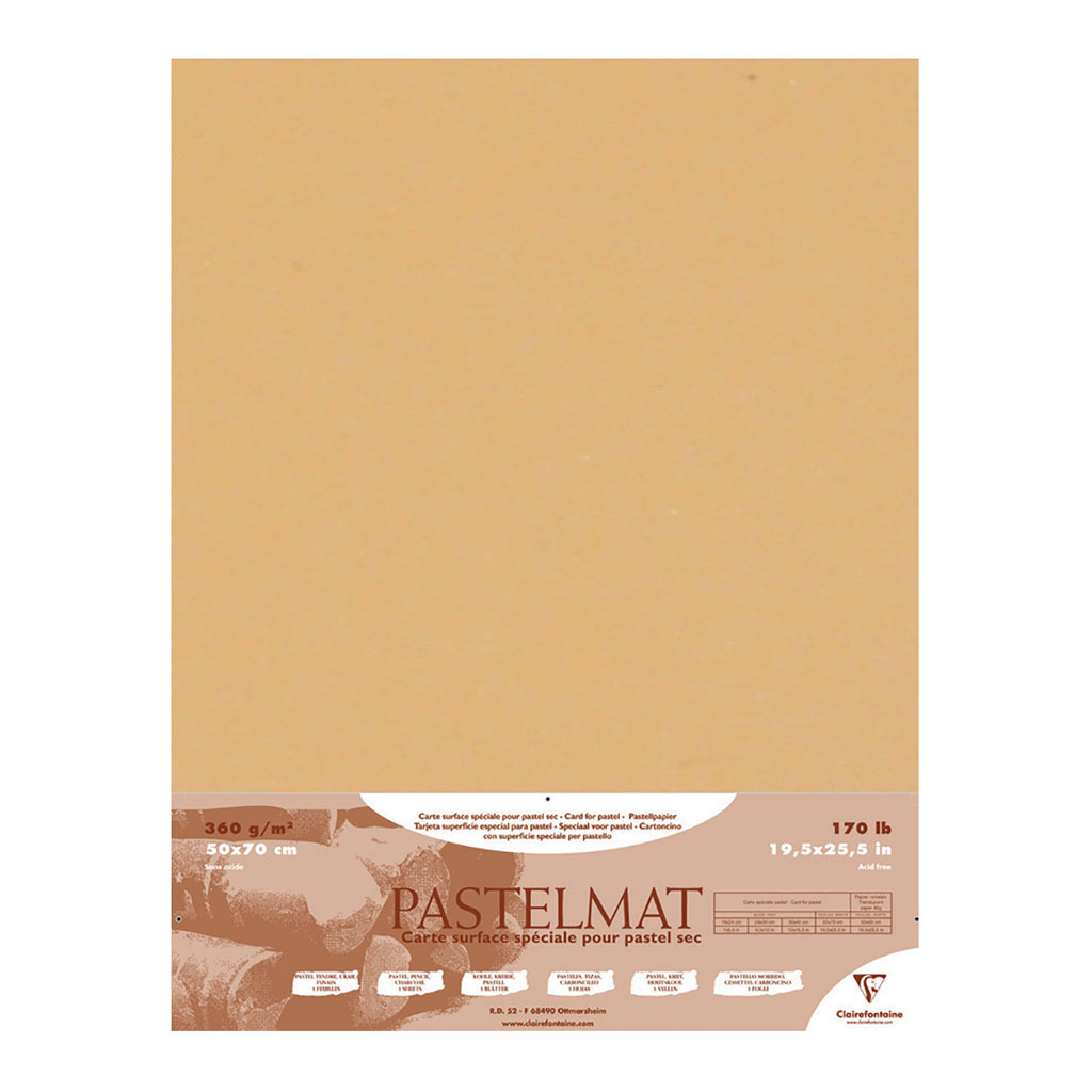 Pastelmat Paper 50x70cm Buttercup, Pack of 5