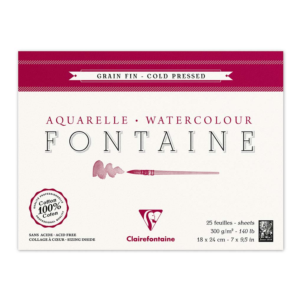 Fontaine Cold Press Pad 18x24cm 300g 25sh