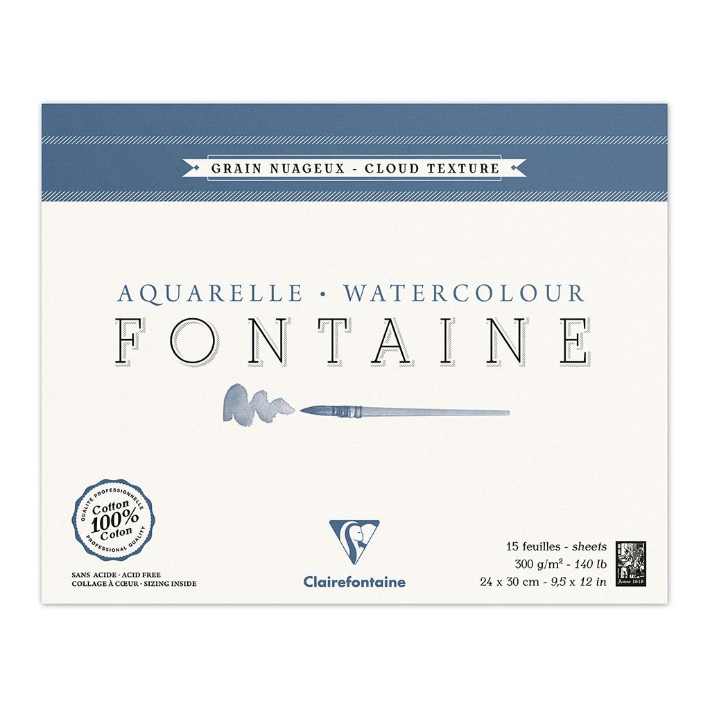 (image for) Fontaine Pad Cloudy 24x30cm 300gsm 15sh