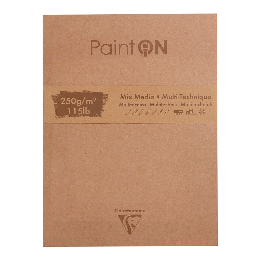 (image for) PaintON Pad Kraft Cover Assorted 23x30.5cm 50sh