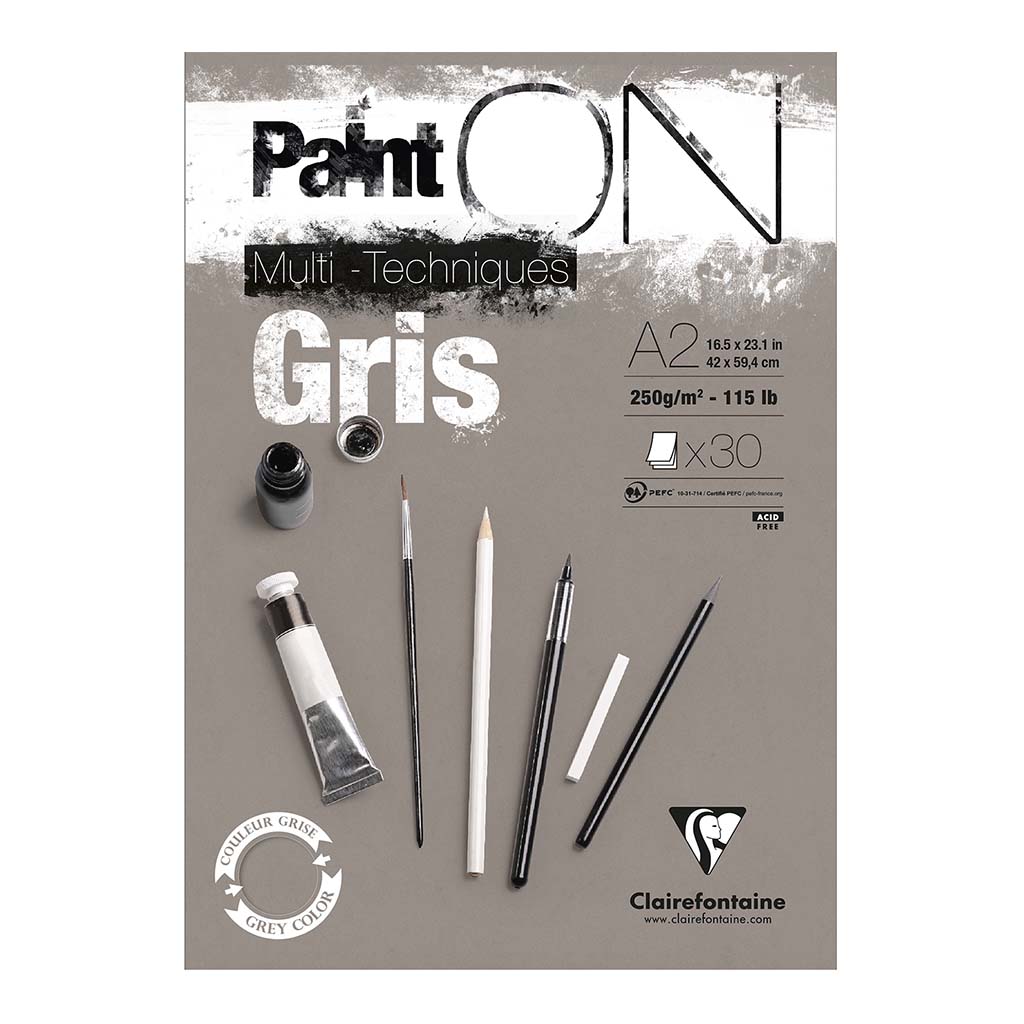 PaintON Pad Grey A2 30sh