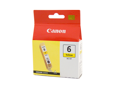 (image for) Genuine Canon BCI-6Y (Yellow) ink cartridge