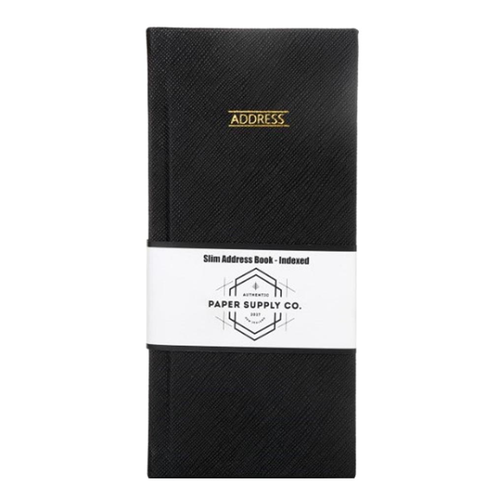 OSC Citta Address Book Slimline Black