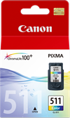 Genuine Canon CL-511 Colour ink cartridge