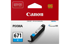 Genuine Canon CLI-671 Cyan Ink Cartridge