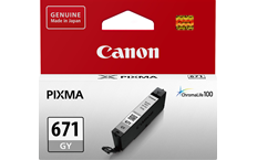 Genuine Canon CLI-671 Grey Ink Cartridge