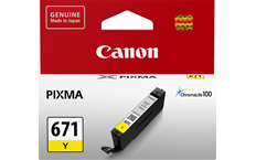 Genuine Canon CLI-671 Yellow Ink Cartridge