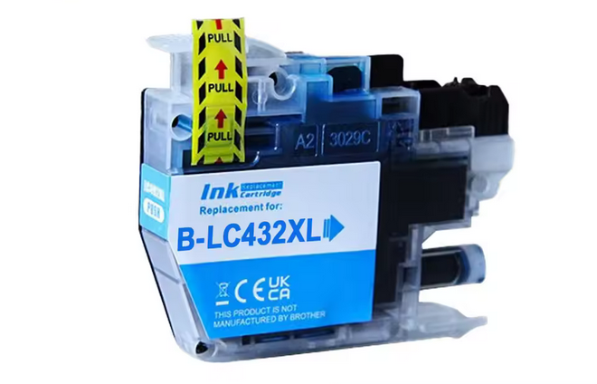 Compatible Brother LC432XLC (Cyan) ink cartridge