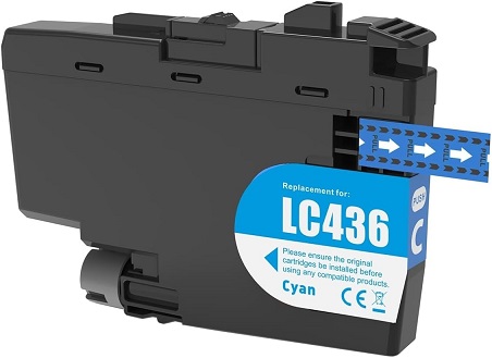 Compatible Brother LC436C (Cyan) ink cartridge