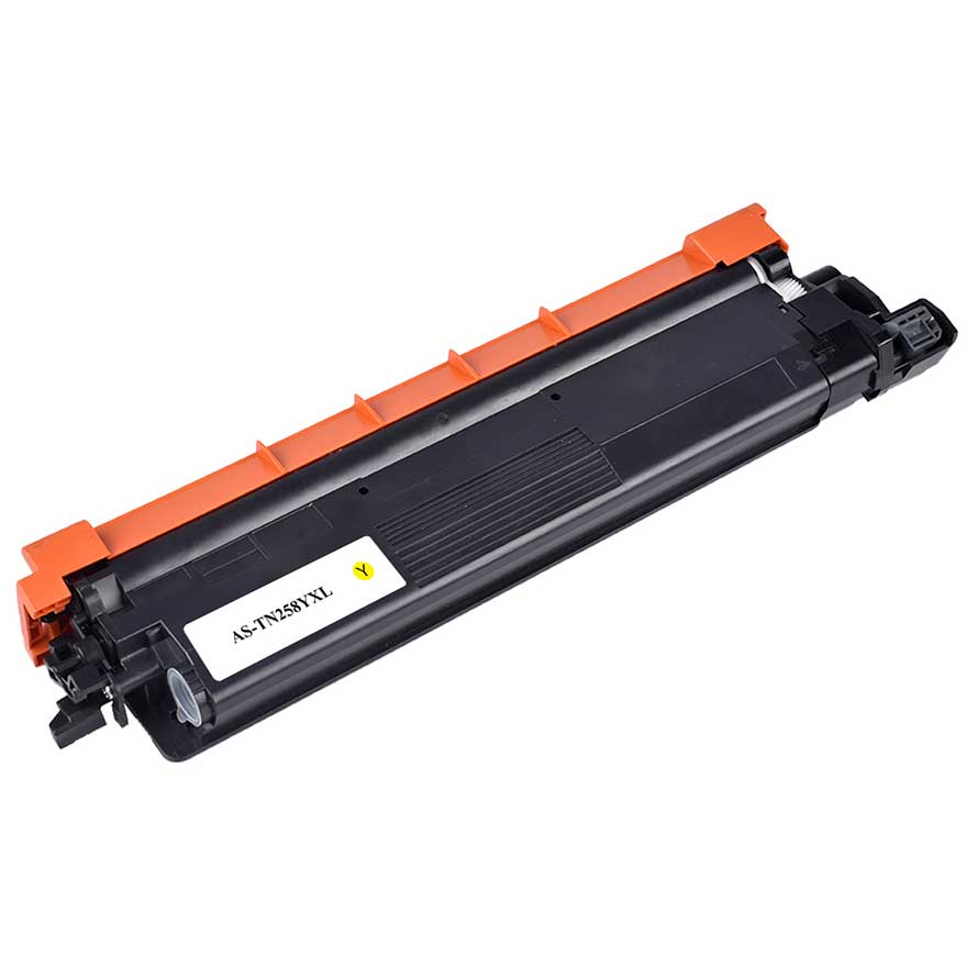 Compatible Brother TN258XL Yellow toner cartridge