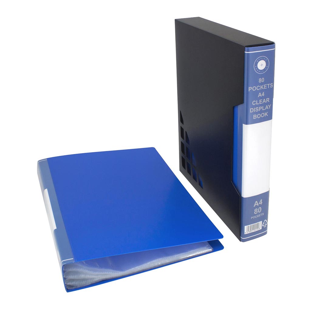 (image for) OSC Display Book A4 80 Pocket with Case Blue