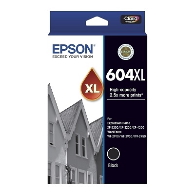 Genuine Epson 604XL Black Ink Cartridge