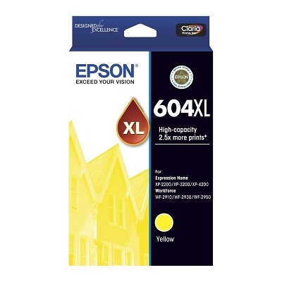 Genuine Epson 604XL Yellow Ink Cartridge