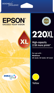 Genuine Epson 220XL Yellow Ink Cartridge