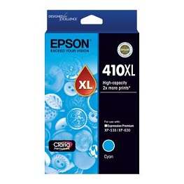 Genuine Epson 410XL Cyan Ink Cartridge