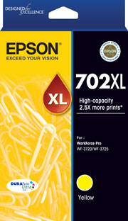 Genuine Epson 702XL Yellow Ink Cartridge