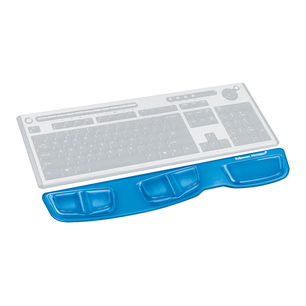 Fellowes Gel Keyboard Palm Support Blue