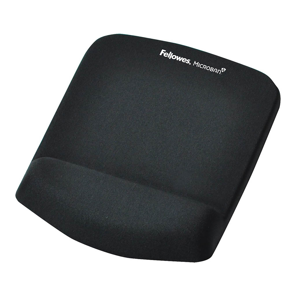 (image for) Fellowes PlushTouch Wrist Rest Mouse Pad Black