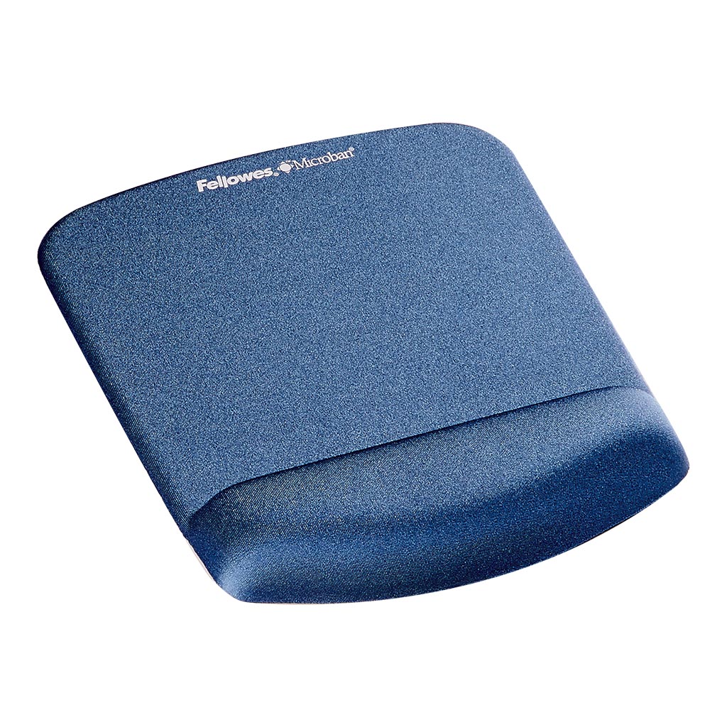 (image for) Fellowes PlushTouch Wrist Rest Mouse Pad Blue