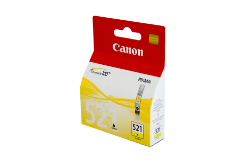 Genuine Canon CLI-521Y (Yellow) ink cartridge