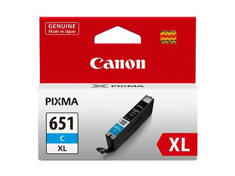 (image for) Genuine Canon CLI-651XL Cyan high capacity ink cartridge