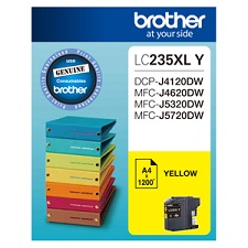 Genuine Brother LC235XLY (Yellow) ink cartridge