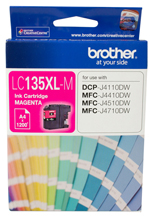 Genuine Brother LC-135XL M (Magenta) ink cartridge