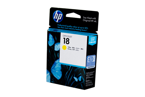 Genuine HP18 Yellow ink cartridge (C4939A)