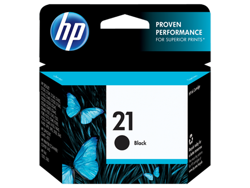 Genuine HP 21 (Black) ink cartridge (C9351A)